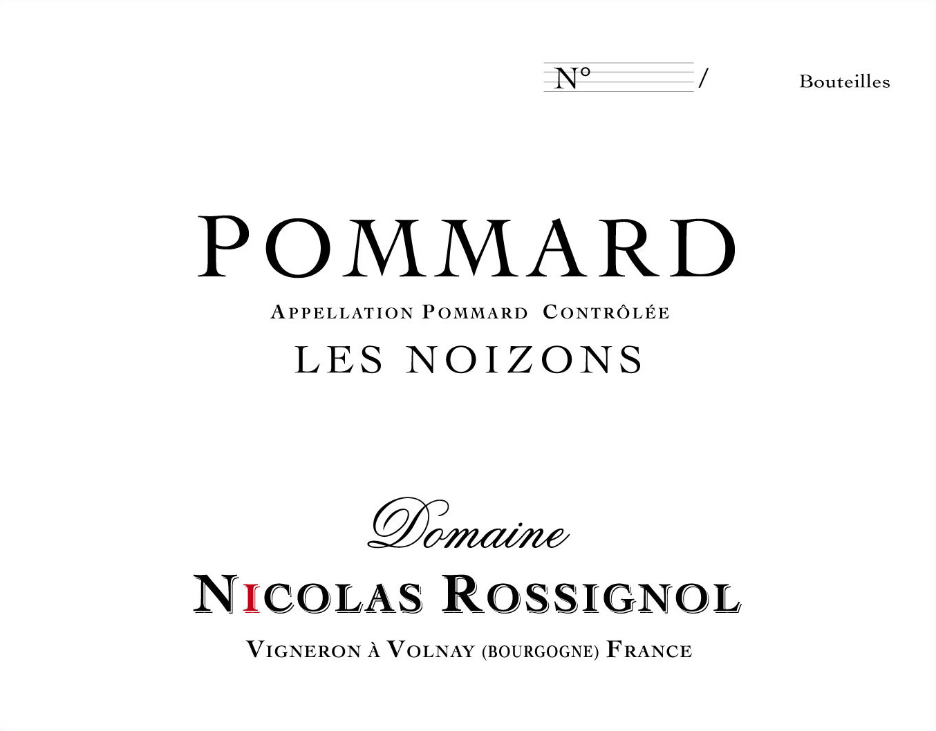 Nicolas Rossignol - Pommard Les Noizons 2019 (750)