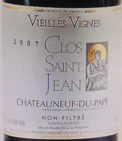 Clos Saint Jean - Chateauneuf du Pape Vielles Vignes 2020 (750ml) (750ml)