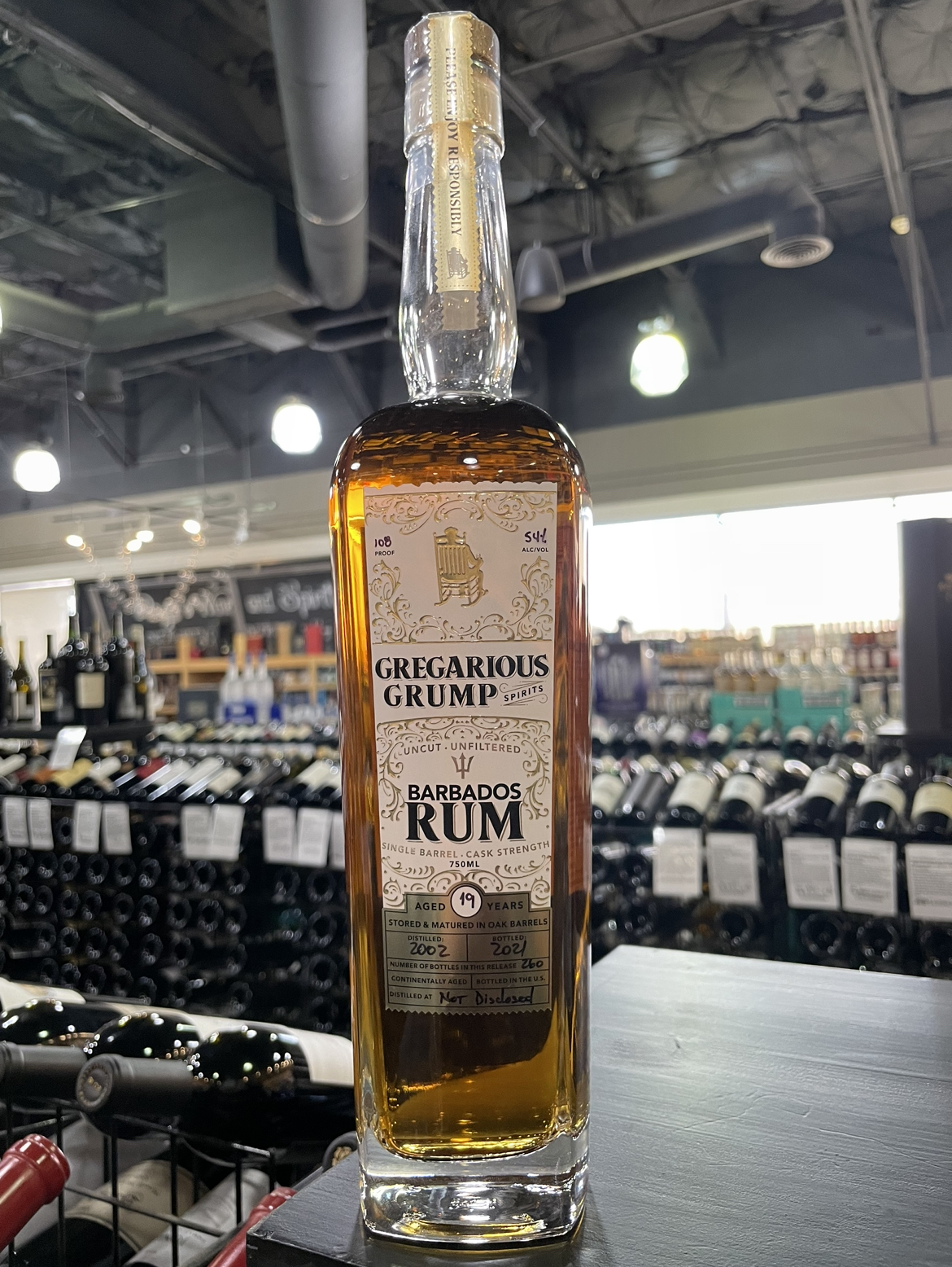 Gregarious Grump - 19 year Barbados Rum 2002 (750)