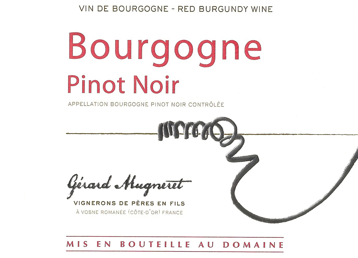 Gerard Mugneret - Bourgogne Rouge 2023 (750)