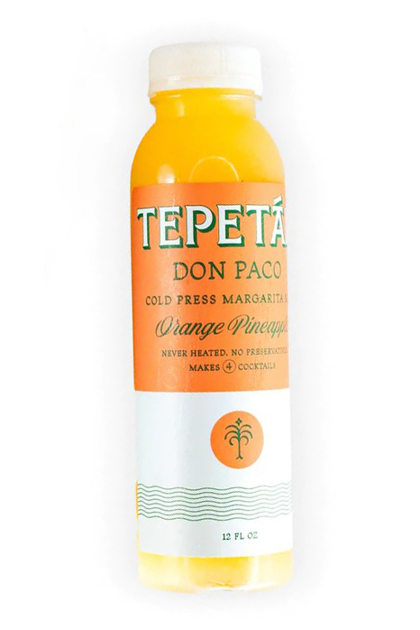 Tepetan Cold Press Cocktail Mixers - Orange Pineapple Don Paco 12 ounce 0