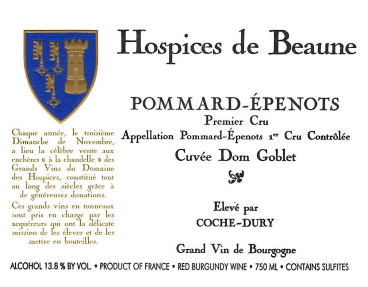 Coche-Dury - Pommard 1er Cru Epenots - Hospices de Beaune Domaine Goblet 2020 (750)