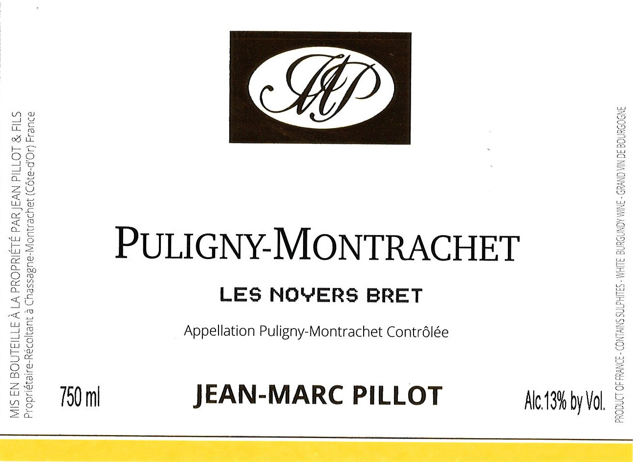 Jean-Marc Pillot - Puligny-Montrachet Les Noyers Brets 2021 (750)