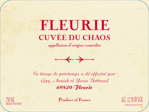 Yann Bertrand - Fleurie Cuve du Chaos 2023 (750)