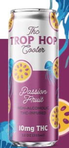 The Trop Hop Cooler - 10mg THC Passion Fruit 12oz 4 Pack Cans 0