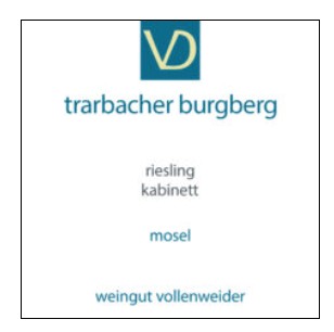 Vollenweider - Riesling Trarbacher Burgberg Kabinett 2024 (750)