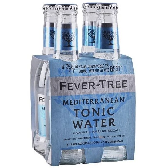 Fever Tree - Mediterranean Tonic 4pk 200ml bottle 0
