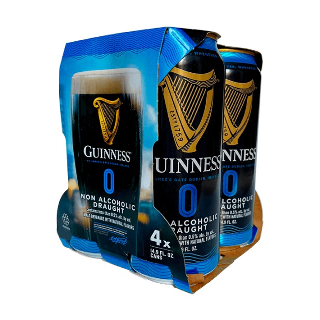 Guinness - Non Alcoholic Draught (4 pack 14.9oz cans) (4 pack 14.9oz cans)